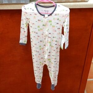 Silkberry Baby girls shoe pajamas